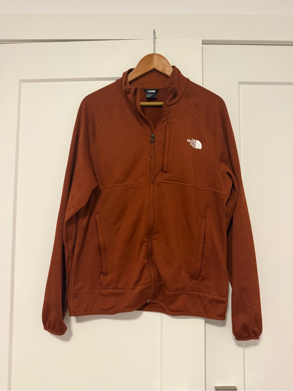 The North Face Men's Burnt Orange Full-Zip Performance Jacket